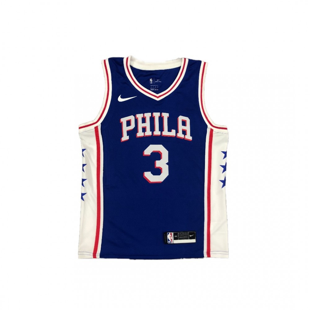 Men's Philadelphia 76ers Allen Iverson #3 Royal Swingman Jersey - Icon Edition-Pro Kit Vault | Brand New 26/27 Sports Jerseys